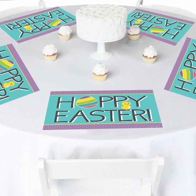 Big Dot Of Happiness Hippity Hoppity Party Table Decorations Easter Bunny Party Placemats Set Of 16