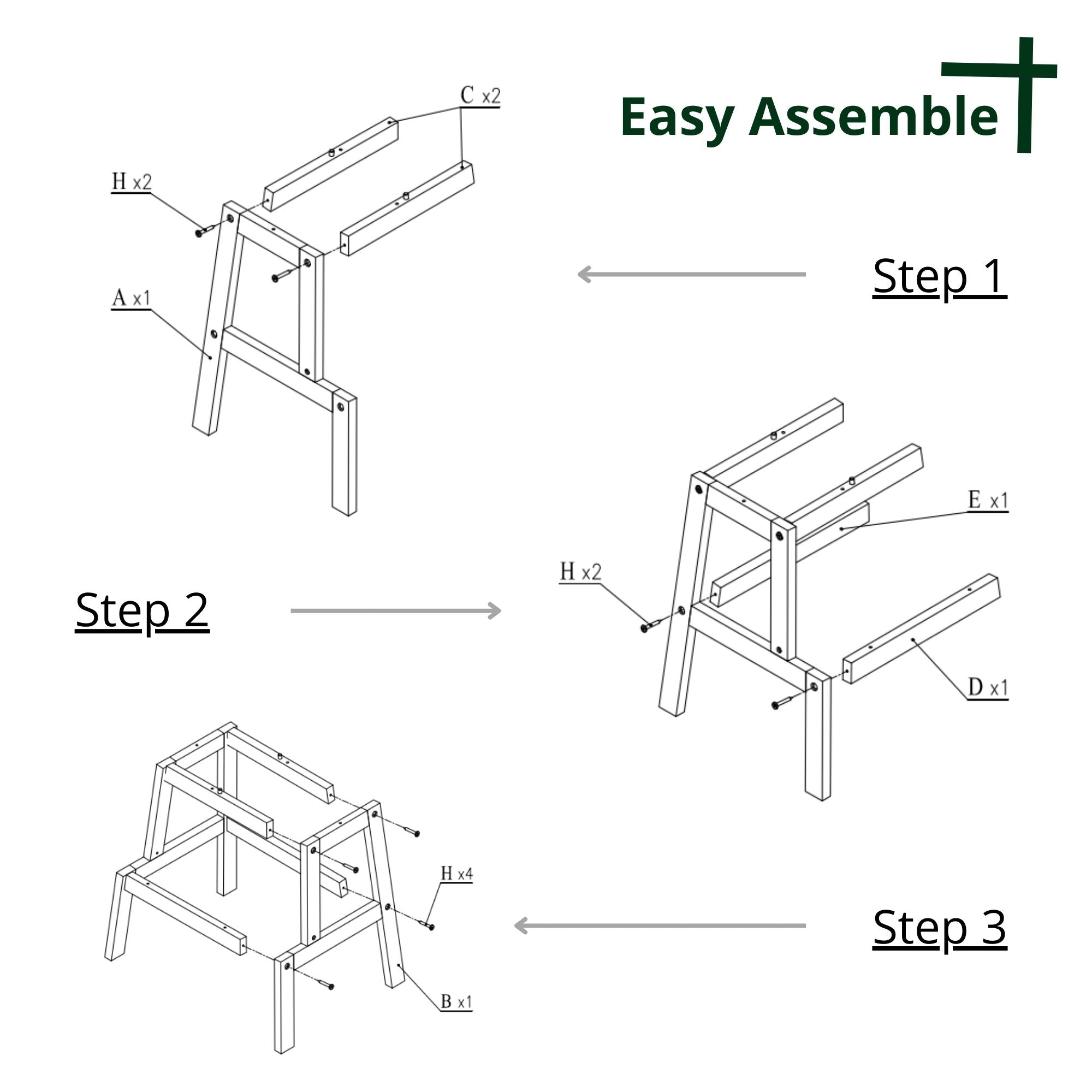 2 Step Stool Wood, for Adults & Kids 350 lbs, Toddler Step Stool Kitchen Helper, Bathroom Stool, Bed Step Stools for High Beds