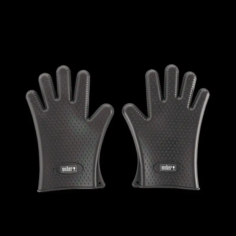 Weber Black Silicone Grilling Gloves