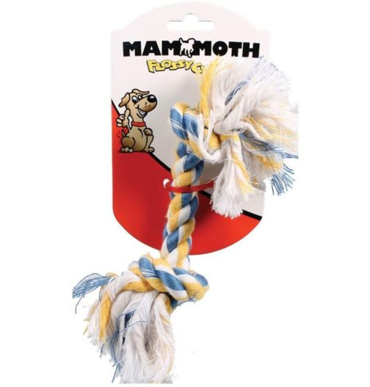 Mammoth Flossy Chews Color Rope Bone Dog Toy