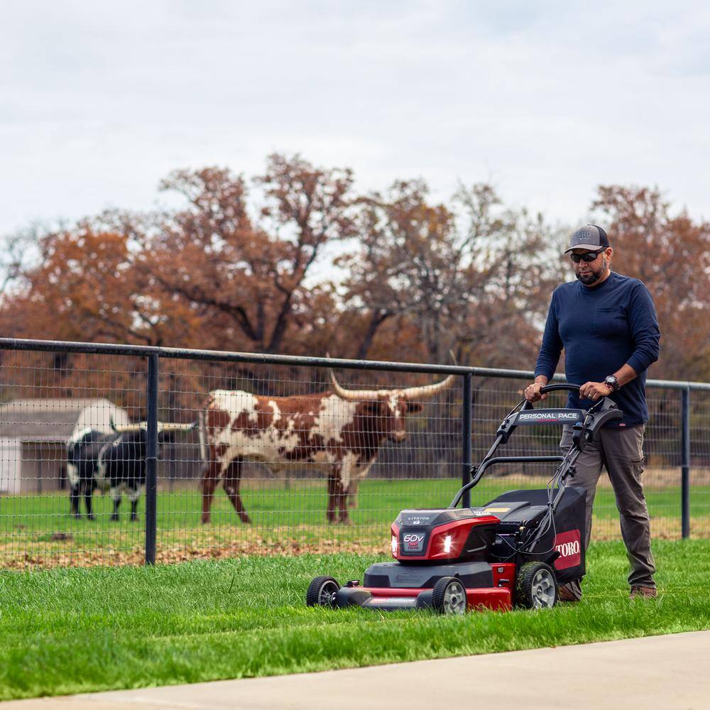 Toro 30 in eTimeMaster 60V Max Personal Pace Traction Assist Self-Propelled Cordless Mower - 10Ah 5Ah 2.5Ah BatteryCharger 21493