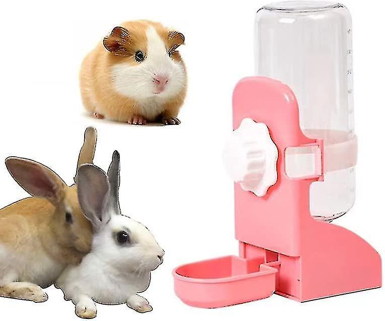 Rabbit Water Bottle， Guinea Pig Water Bottle，17oz Hanging Fountain Automatic Dispenser No Drip Water