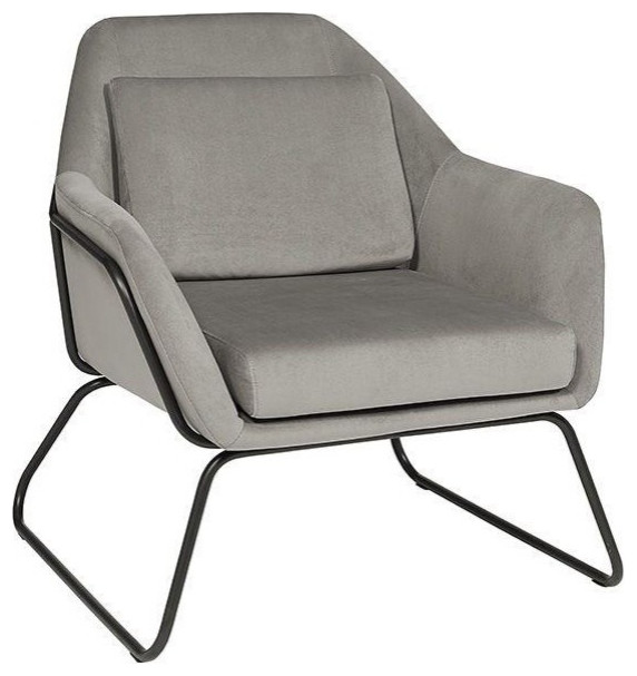 Joy  Armchair   Antonio Charcoal   Industrial   Armchairs And Accent Chairs   by Virgil Stanis Design  Houzz