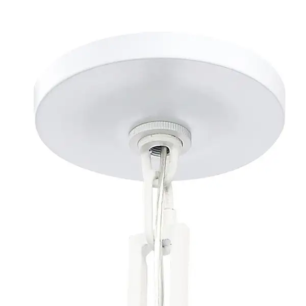 Brian Patrick Flynn for Crystorama Alston 6 Light Matte White Chandelier - 20'' W x 16.5'' H