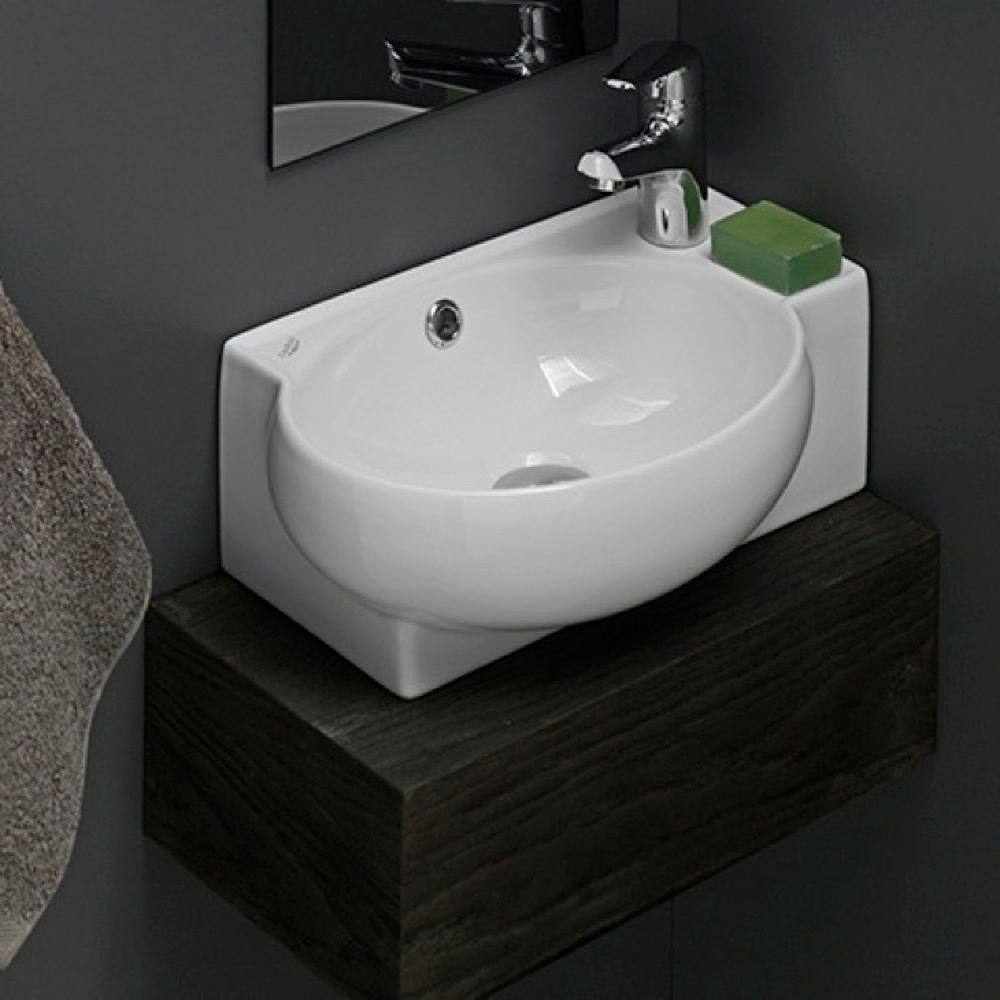 Nameeks Mini Vessel Sink in White CeraStyle 001300-U-One Hole