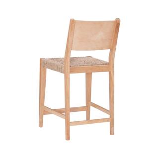 Powell Company Marlene Natural 24 in. Counter Stool with Woven Rope Seats HD1593CS20