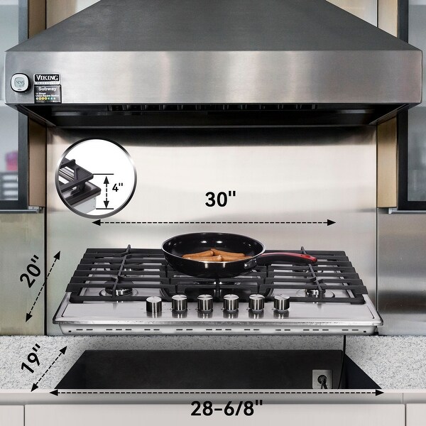 30 in. Gas Cooktop，Stainless Steel Gas Cooktop，NG/LPG Convertible Gas Burners，5 Burners Gas Stovetop，60-minute Timer.