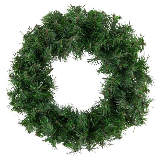 Unlit Mini Canadian Pine Artificial Christmas Wreath