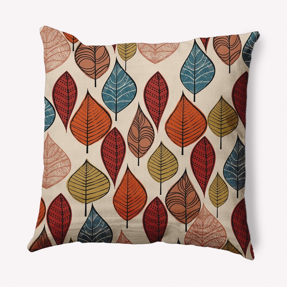 Autumn Leaves Indoor/Outdoor Throw Pillow