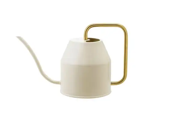 White Glossy Powder Coated Fineshed Watering Can With LONG Spout WATERING CAN GARDEN WATERING TOOLS WITH SHOWER ROSE