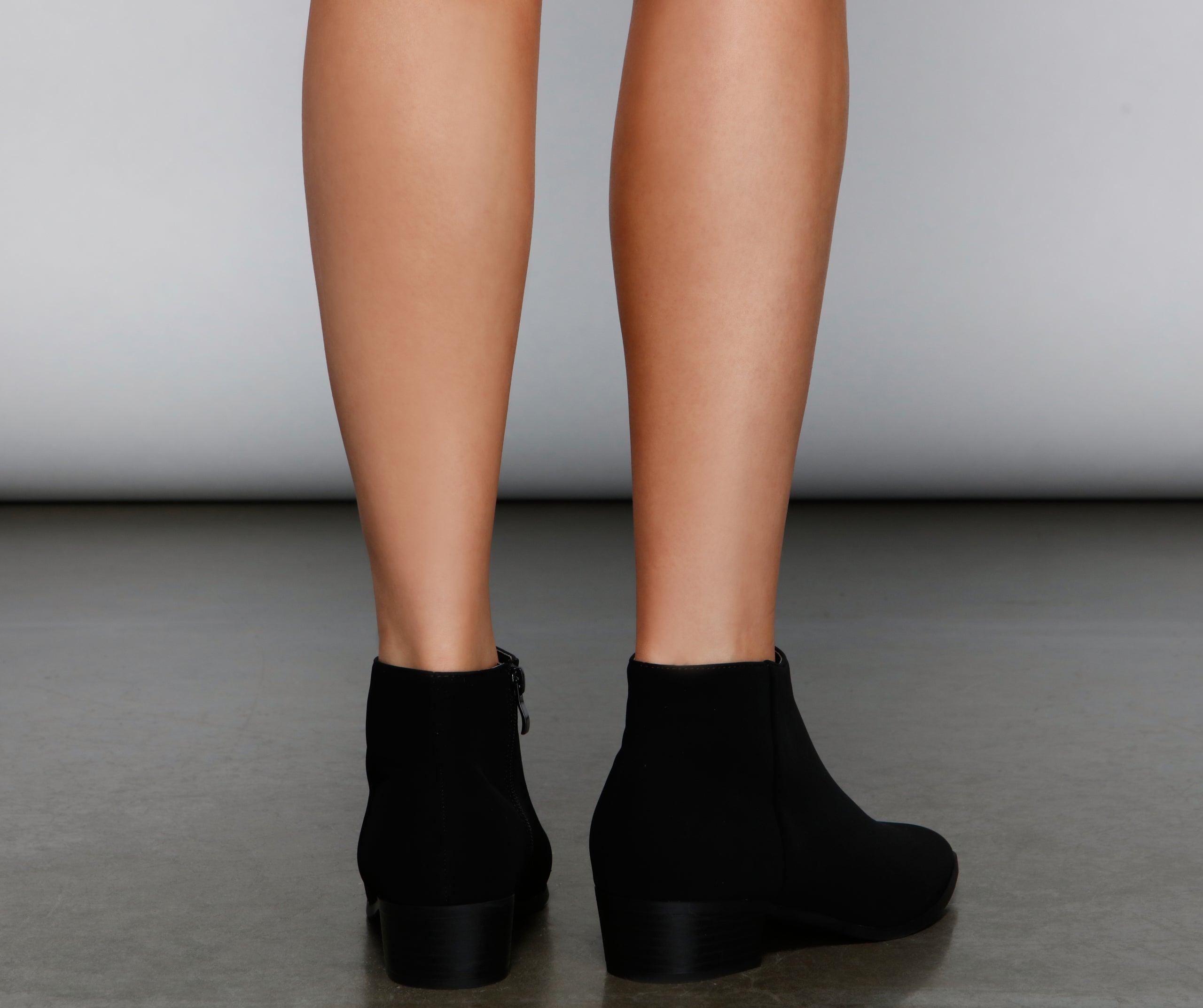 Bring It Back Faux Suede Booties