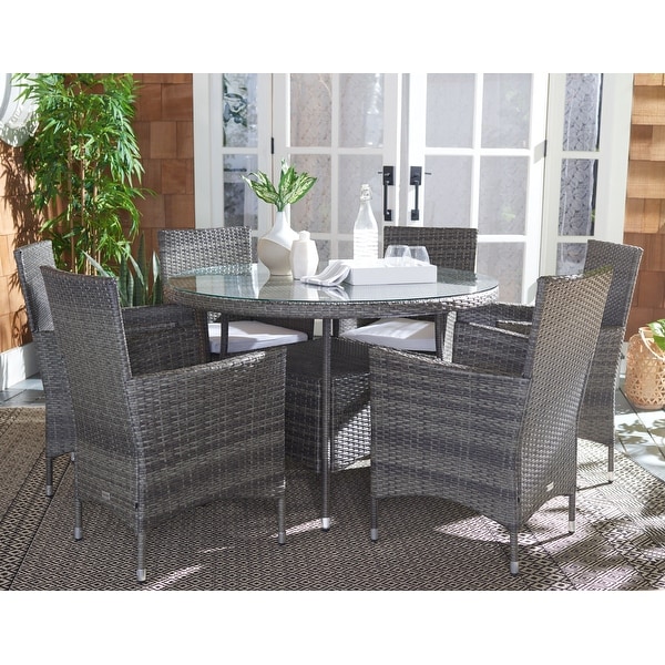 SAFAVIEH Outdoor Living Challe 7Piece Patio Dining Set