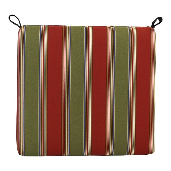 20-inch by 19-inch Patterned Outdoor Chair Cushions (Set of 2)