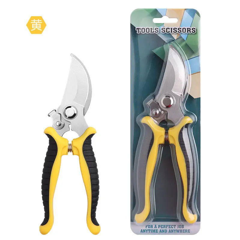 8 Inch Professional Sharp Scissors Stainless Steel Blades Garden Hand Held Pruning Shears