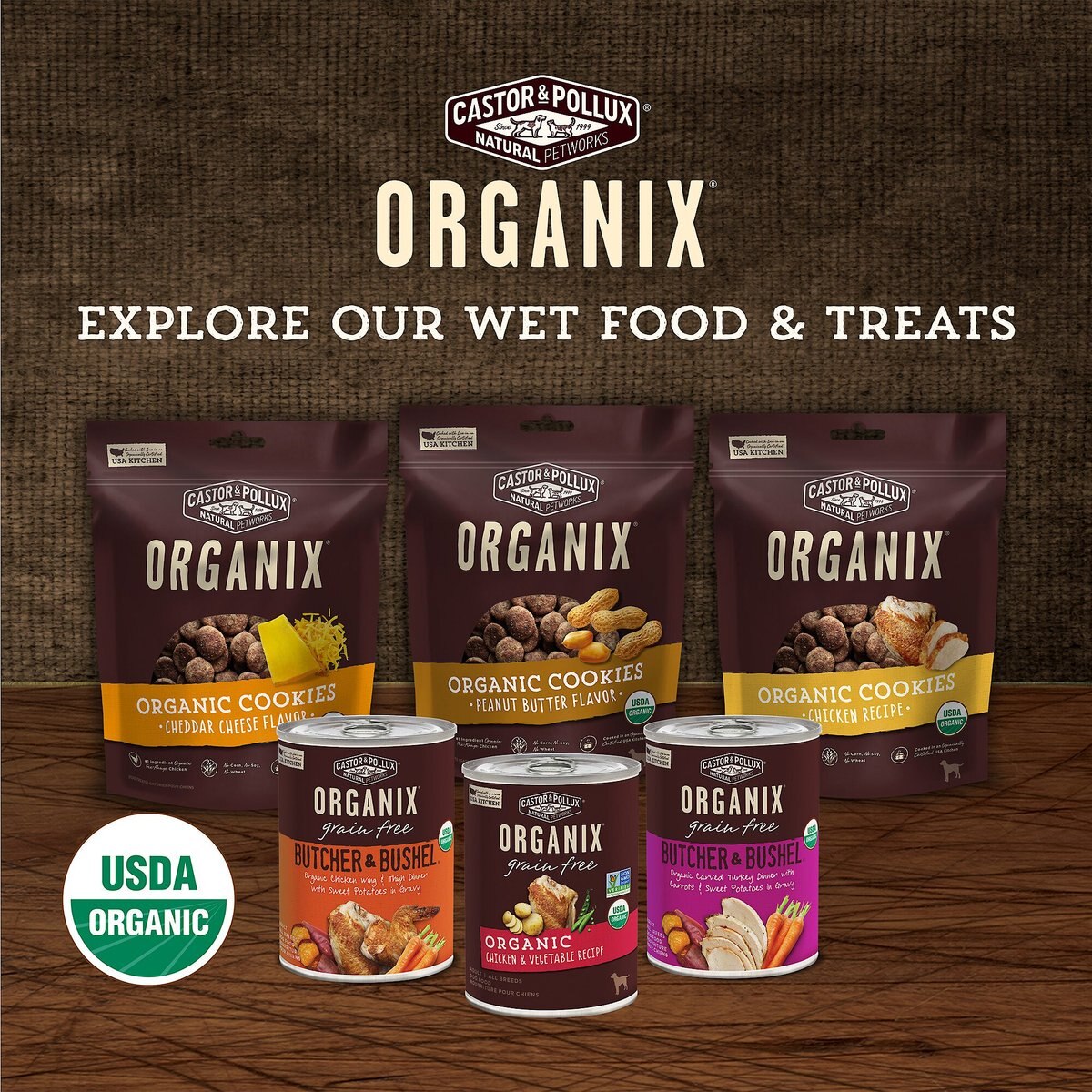 Castor and Pollux ORGANIX Organic Chicken and Oatmeal Recipe Dry Dog Food