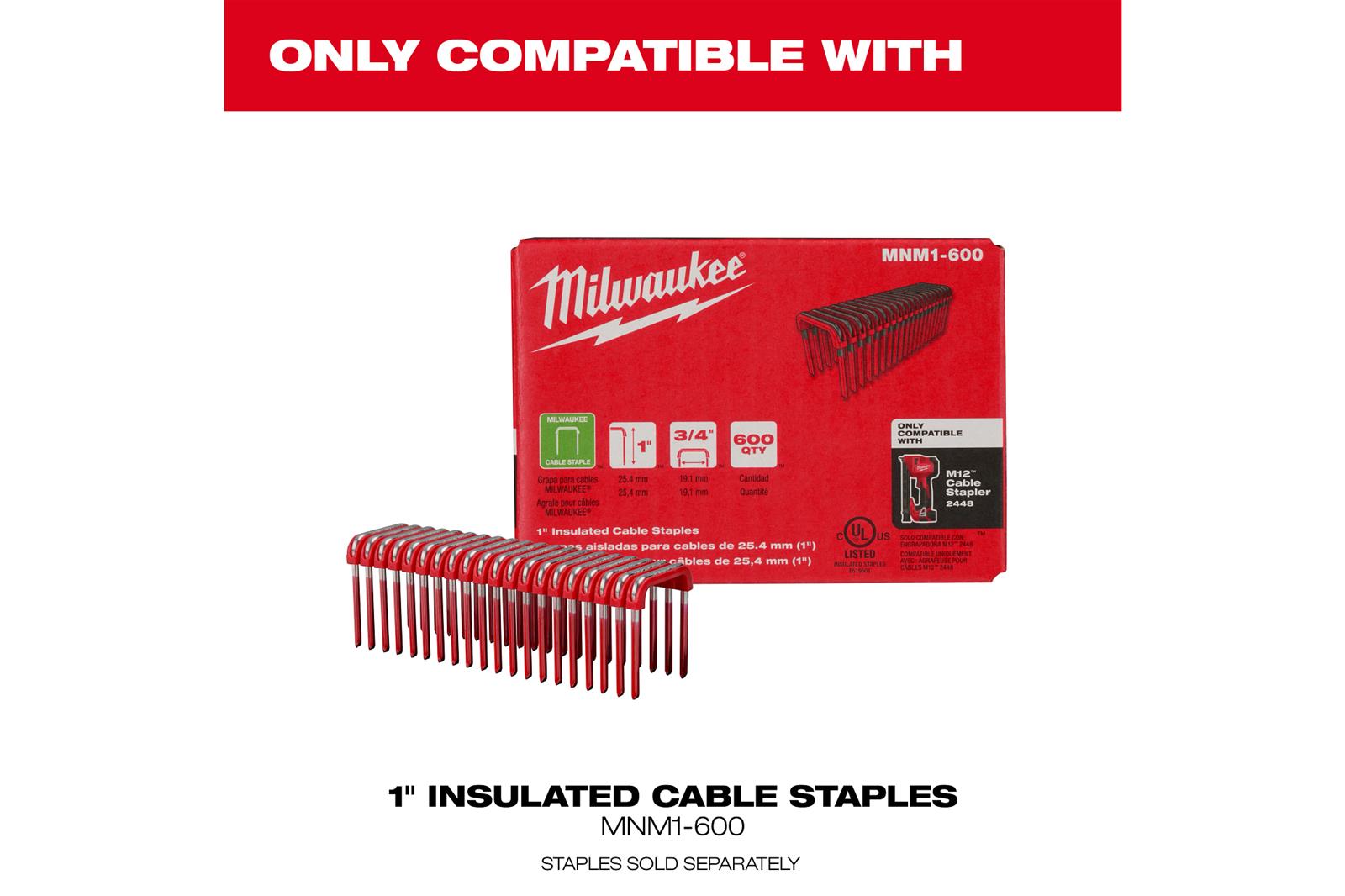 Milwaukee Tool 2448-20 Milwaukee M12 Cable Staplers