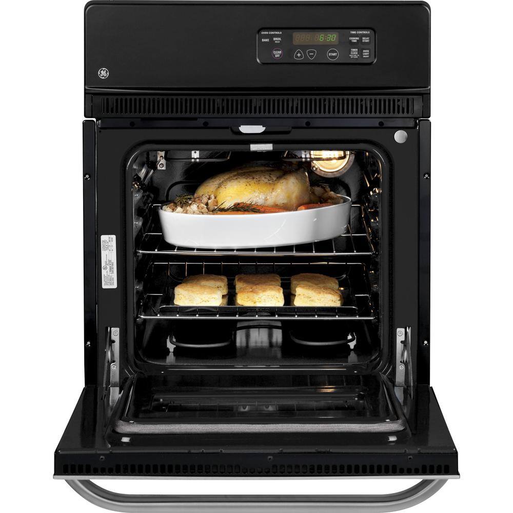 GE 24 in. Single Electric Wall Oven in Stainless Steel JRS06SKSS