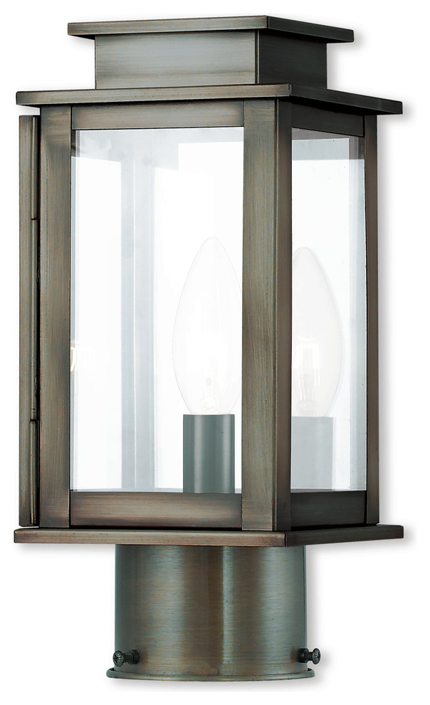 LIVEX LIGHTING 20201 04 1 Light Black Outdoor Post Lantern   Transitional   Post Lights   by Livex Lighting Inc.  Houzz