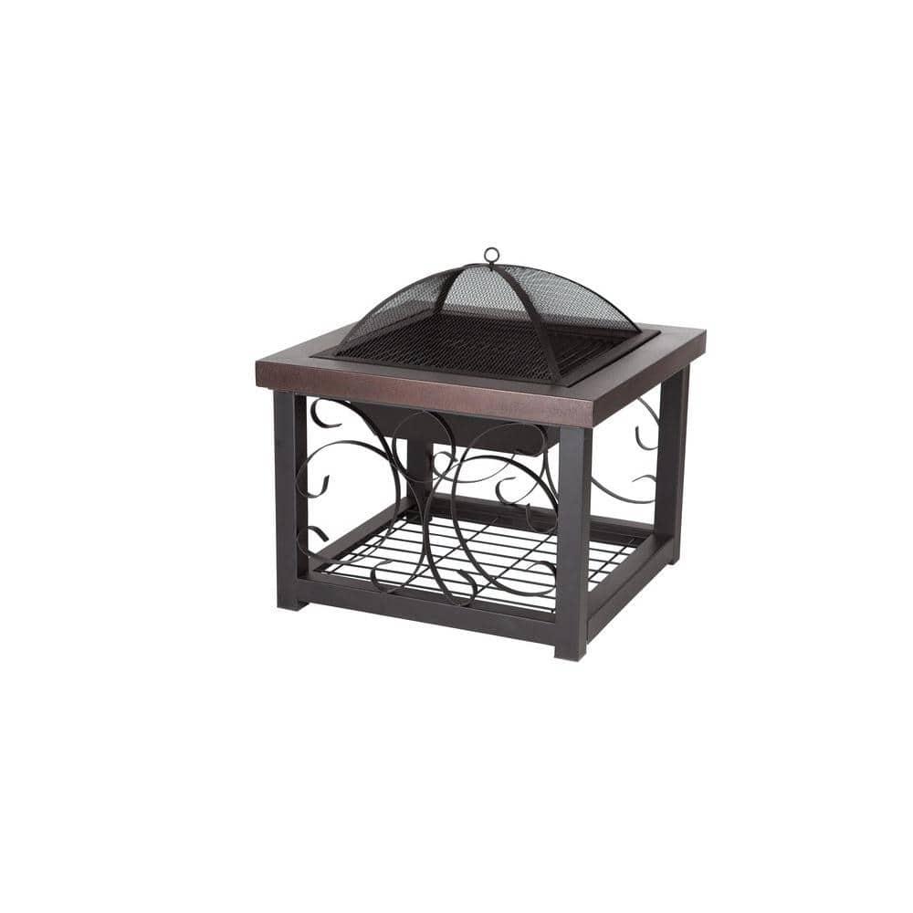 Fire Sense Hammer Tone Bronze Cocktail Table Fire Pit