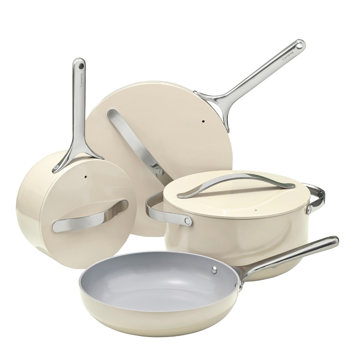 Caraway Home NonToxic NonStick Ceramic 12Piece Cookware Set