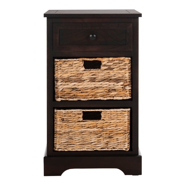 SAFAVIEH Carrie Brown Side Storage Side Table - 15.9