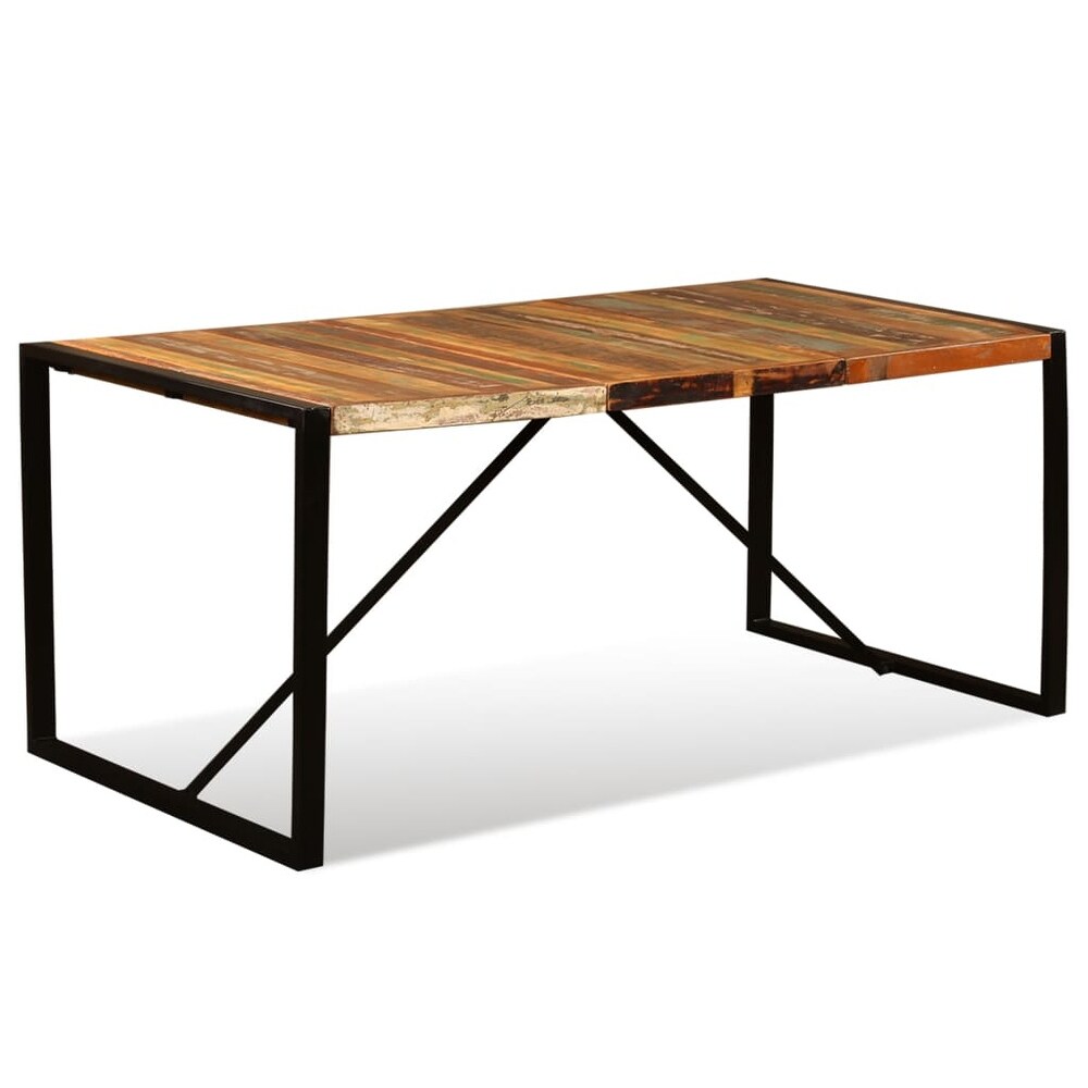 vidaXL Dining Table Solid Reclaimed Wood 70.9\