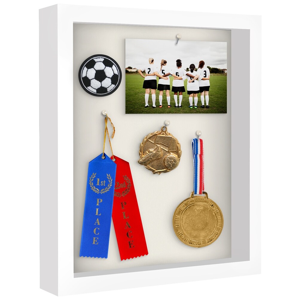 Americanflat Shadowbox 1.5 Inches Deep Box Frame for Objects Pictures and Memorabilia