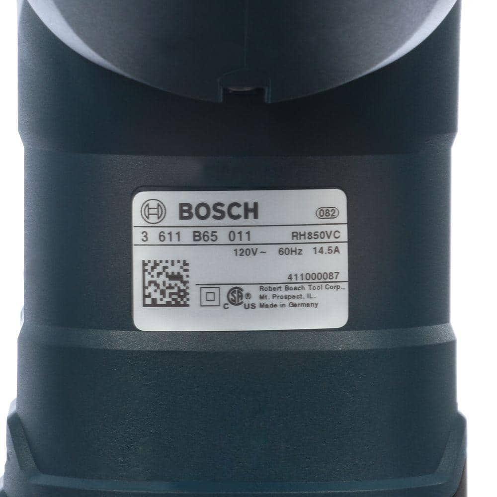 Bosch 13.5 Amp Corded 1-7/8 in. SDS-max Concrete/Masonry Rotary Hammer Drill with Carrying Case RH850VC