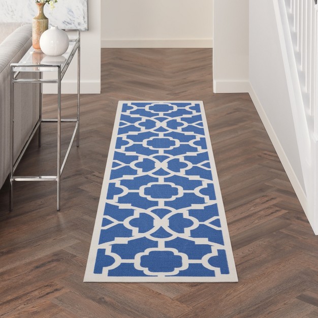 Waverly Sun N x27 Shade Lovely Lattice Indoor Outdoor Area Rug