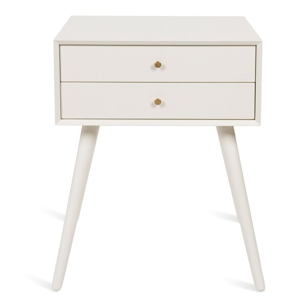 Kate and Laurel Finco Nightstand Side Table with 2 Drawers