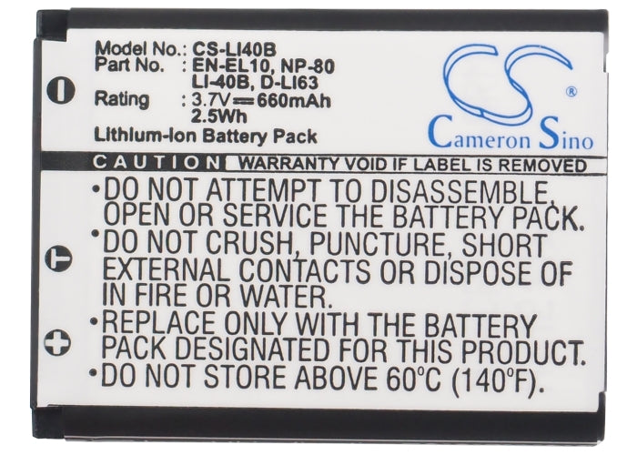 Aldi Super Slimx SW12 Super Slimx SZ14 Supe Camera Replacement Battery BatteryClerkcom Camera