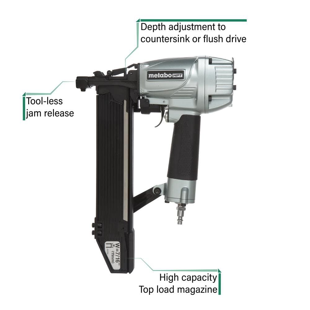 Metabo HPT 7/16 In. Standard Crown Stapler N5008AC2M from Metabo HPT