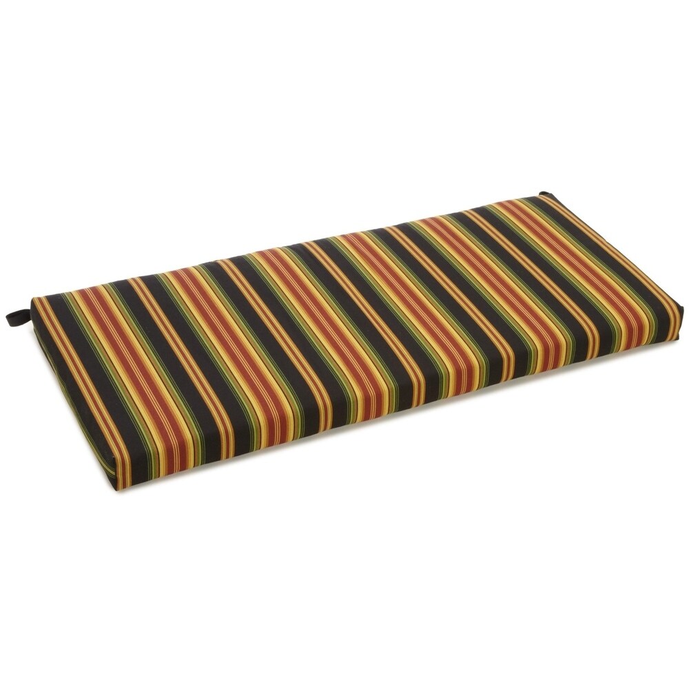 Blazing Needles 51 inch Striped  Weather Bench Cushion