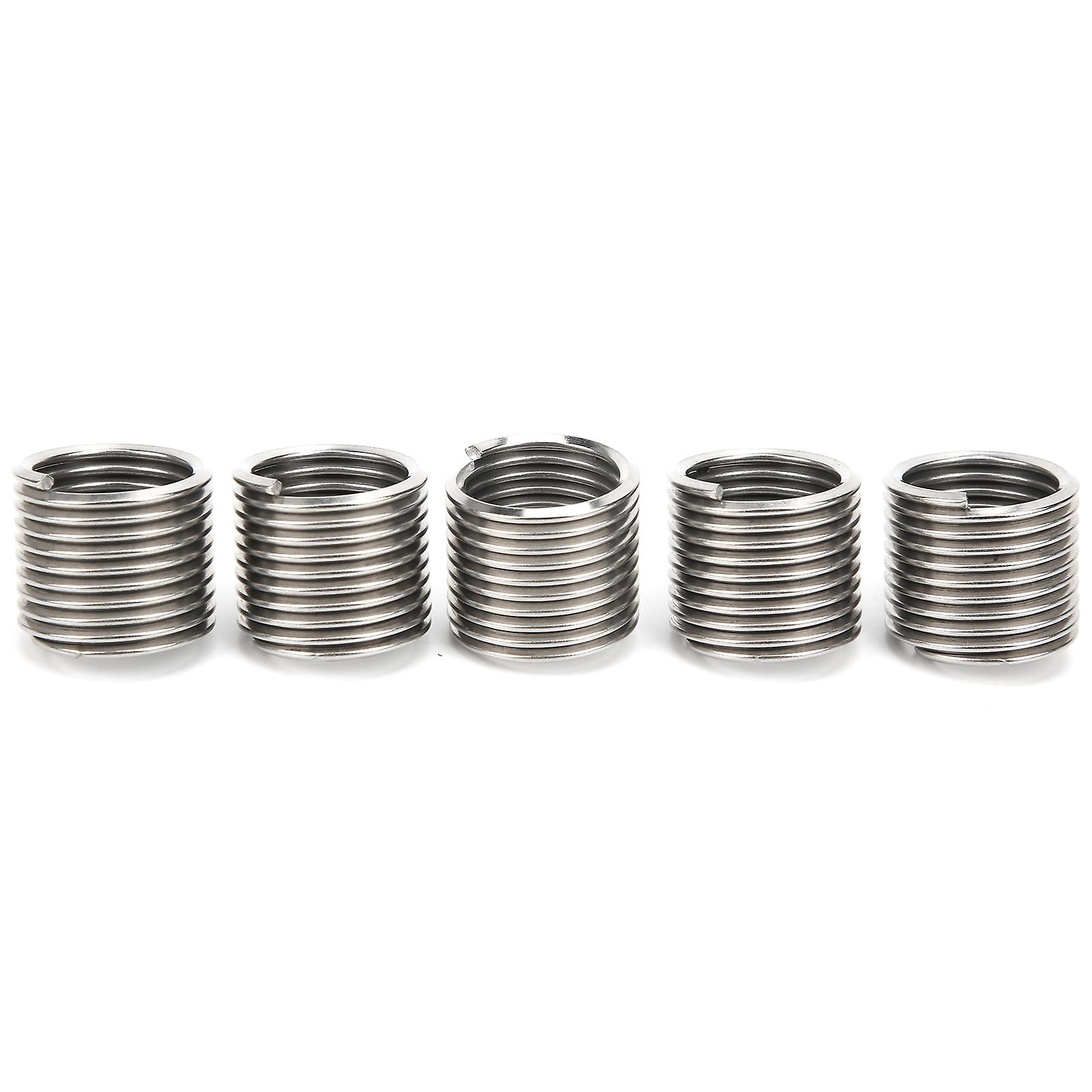 5pcs Wire Thread Insert Coiled Sleeve Bushing Nut Threaded Expansion Tool Kit M20x2.5x1.5d