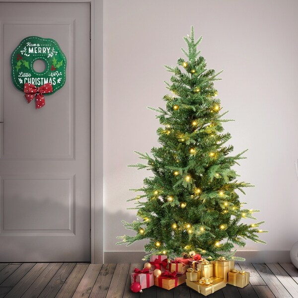 National Tree Company 4.5 ft. FeelReal Duxbury Tree with Warm White LED Lights