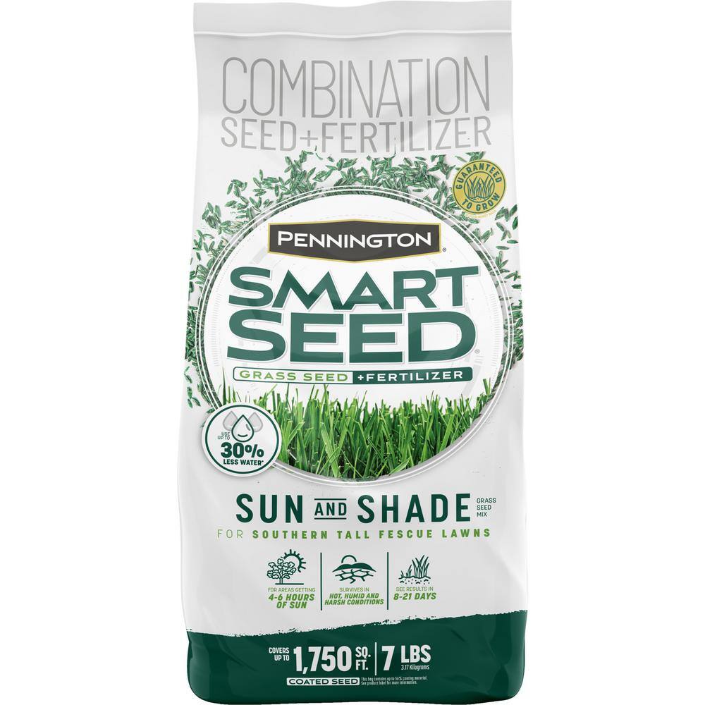 Pennington Smart Seed 7 lbs. Sun and Shade South Grass Seed and Fertilizer 100543723