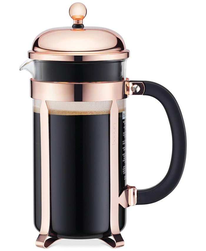 Bodum Classic Chambord Copper 8 Cup French Press Coffee Maker