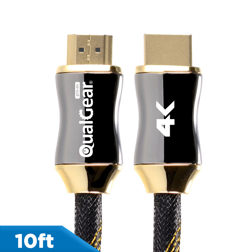 QualGear 10 Feet High Speed HDMI Premium Certified 20b cable with 24K