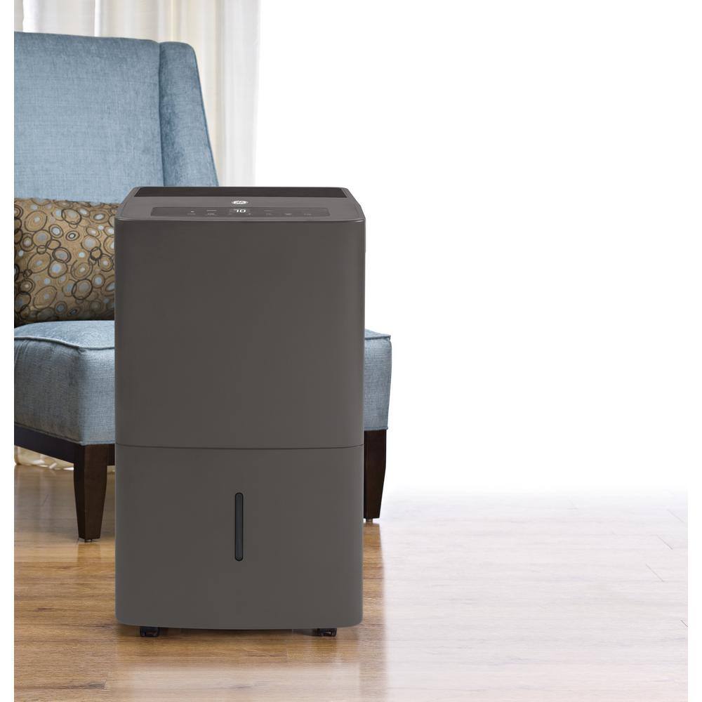 GE 50 pt. Dehumidifier with Built-in Pump for Basement Garage or Wet Rooms up to 4500 sq. ft. in Grey ENERGY STAR APEL50LZ