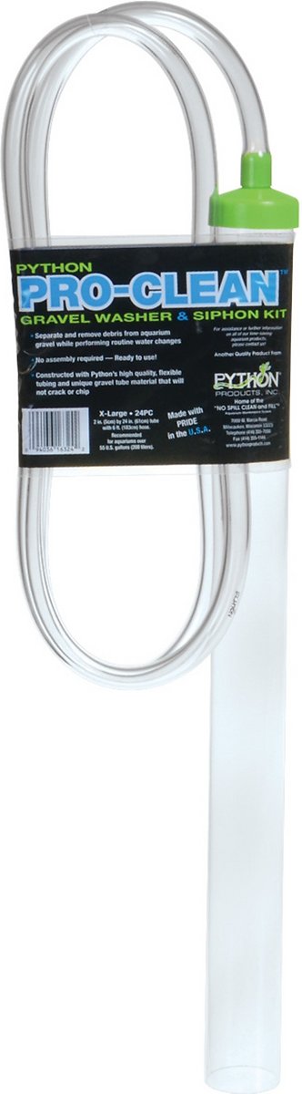 Python Pro-Clean Gravel Washer and Siphon Kit for Aquariums， X-Large (Pack of 1)