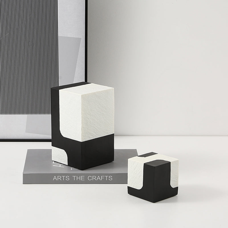 Black And White Stone Block B Fc-Sz21108B