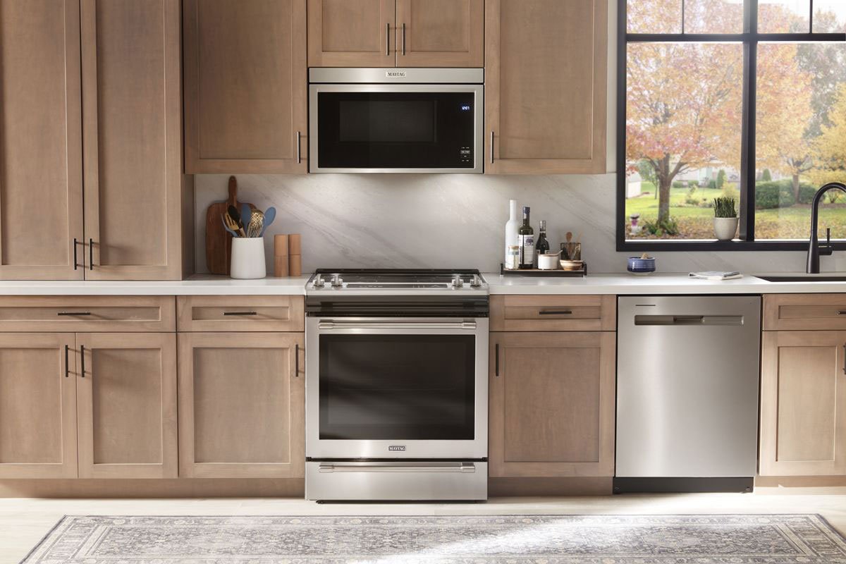 Maytag 1.1 Cu. Ft. Fingerprint Resistant Stainless Steel Over-The-Range Flush Built-In Microwave