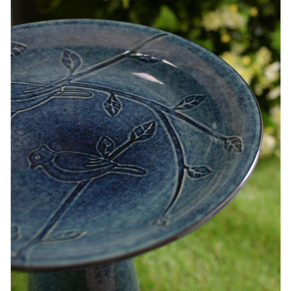 Manor Brook Odani Ceramic Round Birdbath MB100482