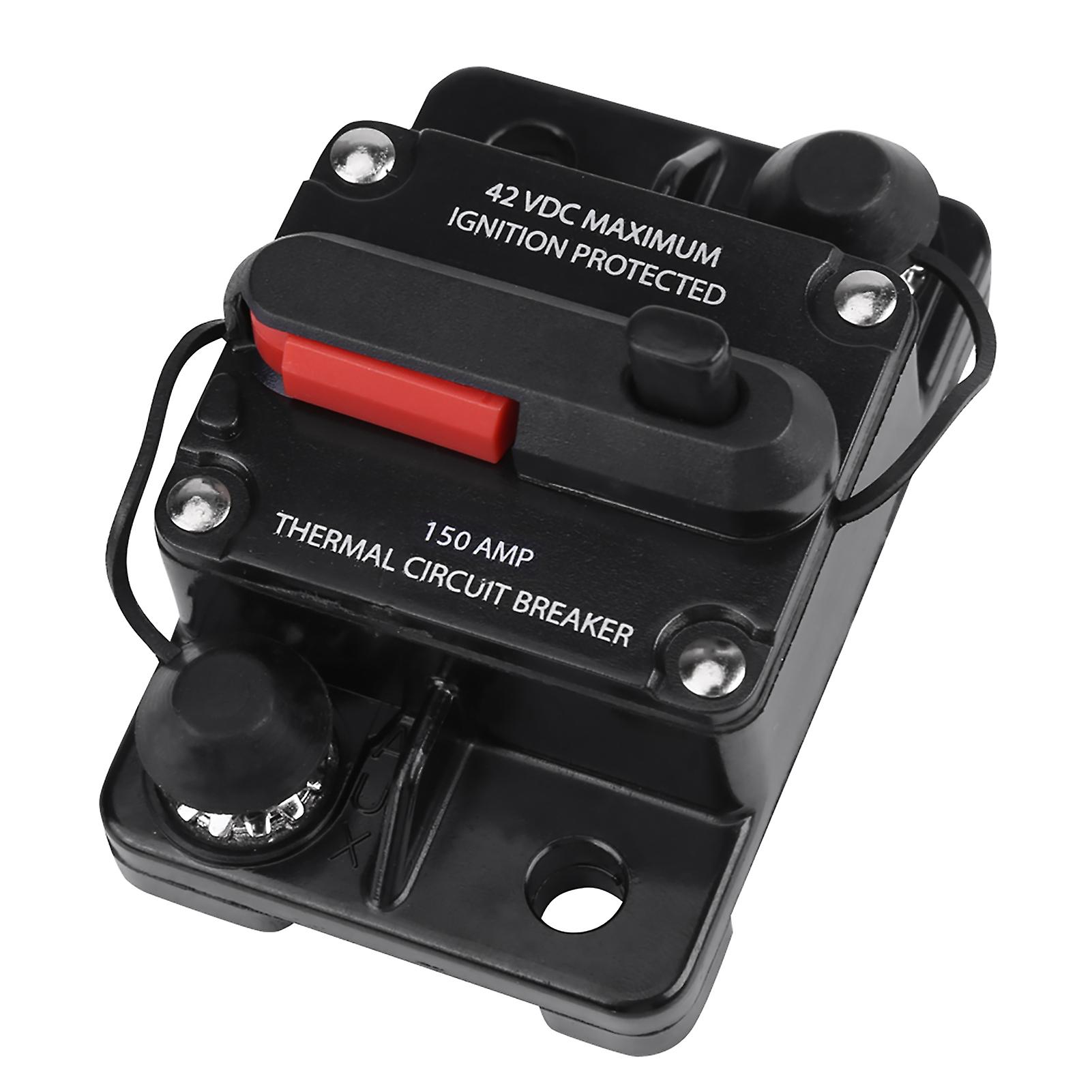 Dc12v-42v Car Stereo Audio Inline Circuit Breaker Manual Reset(150a)