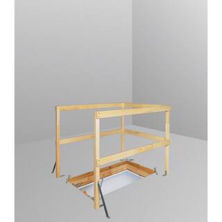 Fakro Wooden Universal Balustrade Railing for Attic Ladder 34 in. x 55 in. LXB-U 3054