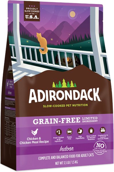 Adirondack Limited Ingredient Chicken and Chicken Meal Recipe Grain-Free Dry Cat Food