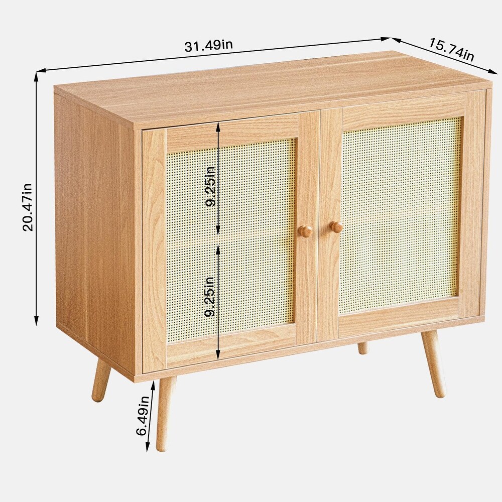 31.5'' Tall 2   Door Accent Cabinet