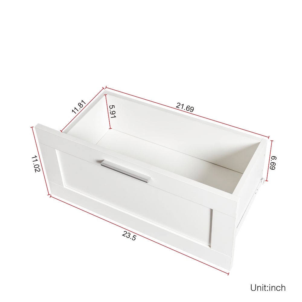 Modern TV Cabinet Stand for 80 inch TVs  Double Level Storage with 3 Open Spaces  3 Drawers