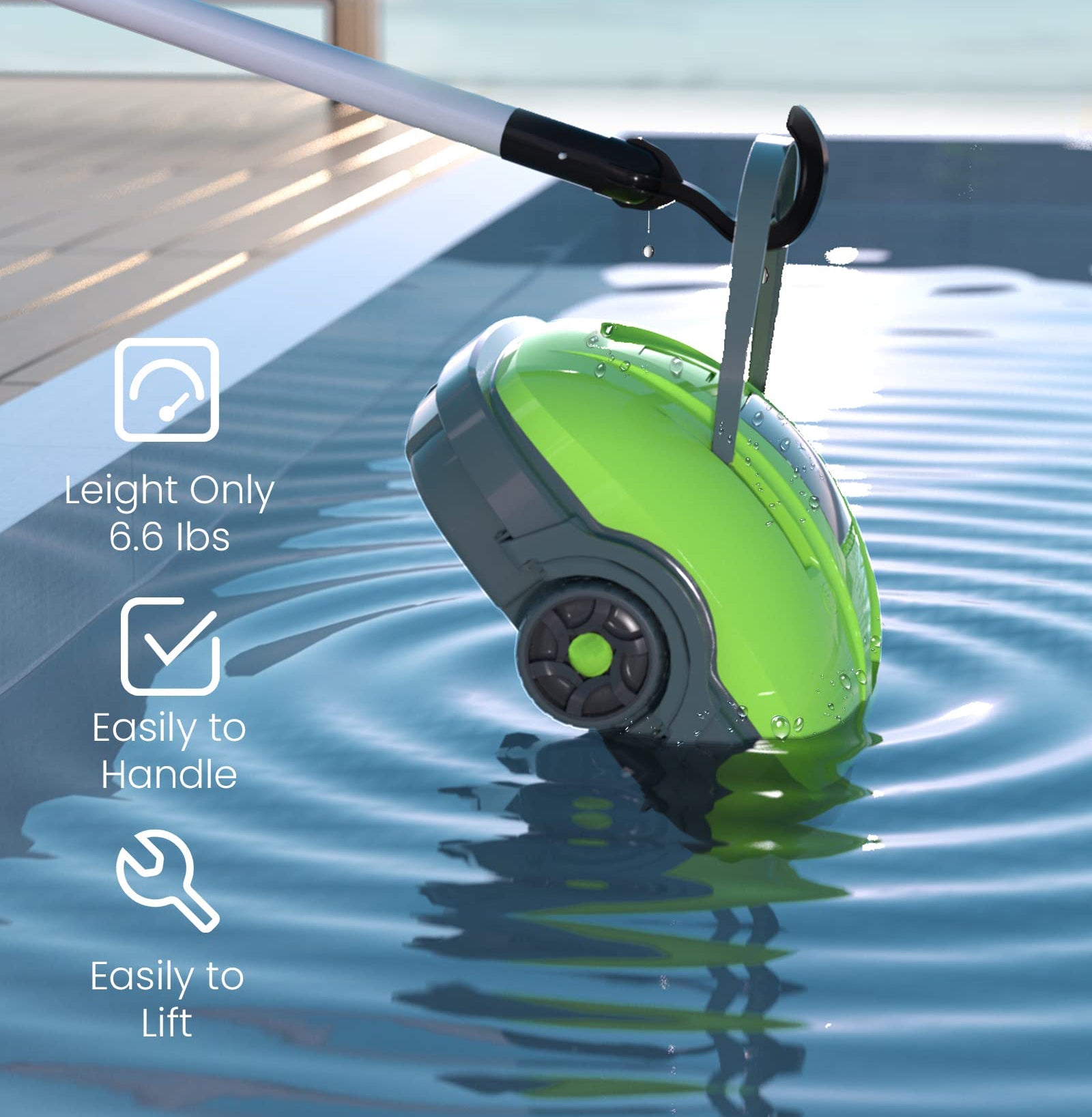 Corporationless swimming pool cleaning robot