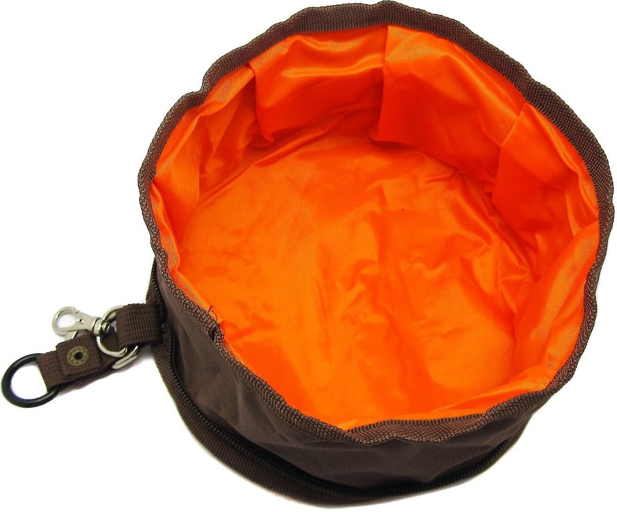 Alfie Pet Collapsible Fabric Travel Dog Bowl， 6.25-cup